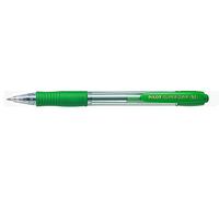 Pilot Pen - Bolígrafo Super Grip - Punto medio 1 mm - Verde - Caja 12 unidades
