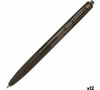 Pilot Super Grip G, Spona, Bolígrafo retráctil con clip, Recargable, , 12 unidades, Punta media