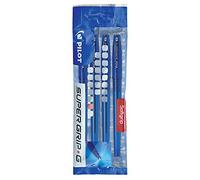 Pilot Supergrip G Set de 4ÂbolÃgrafos (punta mediana), color azul