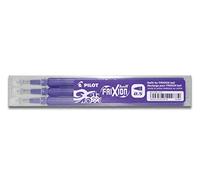 Pilot Pen Recarga Frixion para bolígrafo borrable 0,5 mm – 3 unidades, morado