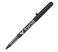 Pilot Pen Bolígrafo roller V-Ball 05 – tinta líquida, punto fino, negro – Caja 12 unidades