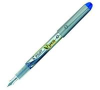 Pilot V-Pen Silver - Pluma estilográficas (Azul), 12 unidades