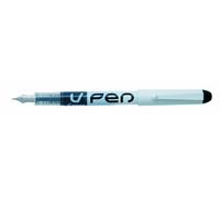 Pilot Pen Plumas estilográficas V-Pen Silver Negro paquete de 12 unidades
