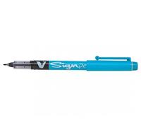 Pilot V Sign Pen - Bolígrafo de tinta líquida, punta de 2,0 mm, color azul claro, bolígrafo individual
