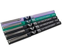 Pilot V5 - Bolígrafo de tinta líquida (0,5 mm, 5 unidades)