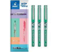 Pilot V5 Hi-Tecpoint - Bolígrafo de punta fina de 0,5 mm, 3 unidades, color verde