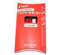 Pilot V5/V7 cartucho de recambio rojo [unidades 36]