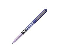 Pilot - Lote de 3 bolígrafos (punta de metal, 0,5 mm tinta líquido violeta V-Ball 05
