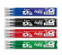 Pilot Pen Recambios Frixion Ball Rollerball 4 juegos de 3 piezas Azul Negro Rojo Verde