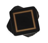 Pimpernel Classic Black Coasters - Set of 6