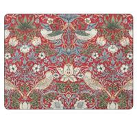 Pimpernel Mantel Individual Strawberry Thief de Madera, Multicolor, Color Rojo, pequeño, 6 Unidades, de la Marca