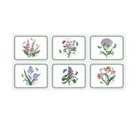 Pimpernel Portmeirion Botanic Garden 'Small Size' manteles Individuales de 12 x 9 Pulgadas (Juego de 6) (Blanco, 12 Pulgadas - 9 Pulgadas)