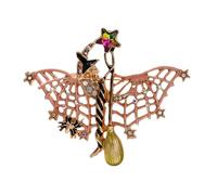 Pin de murciélago ajustable con cierre seguro, joyería de Halloween para suéter, bolsa, decoración temática espeluznante, fiesta, Halloween