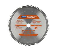Piña tarjeta norton clipper 305mm x 30mm x 96 dientes, corte en mader