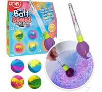 Pincel Mágico con 4 Bombas de Baño - Juego creativo para el baño - Zimpli Kids - Diversión acuática desde 3 años