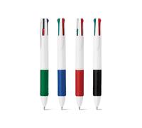 Pincello Bolígrafo, Set de 4/10/24 boligrafos blancos con 4 colores de Bolis, Boli retráctil multicolor de 4 colores en 1, 0,7mm, Material de papelería, suministro Escolar de oficina, bolígrafo de
