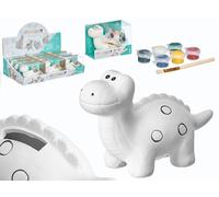 PINCELLO Hucha Dinosaurio Círculos Cerámica para Pintar