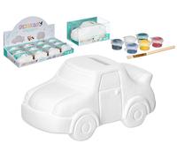 Pincello Hucha Pintar Coche 6 Colores con Pincel