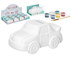 Pincello Hucha Pintar Coche 6 Colores con Pincel
