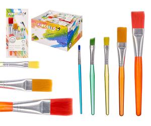 Pincello Juego de 5 Pinceles para Pintura Surtido Tamaños