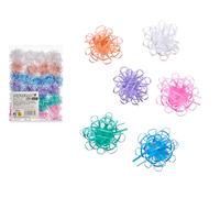 PINCELLO Papel de regalo PVC 72 lazos visillo 6 colores pasteles