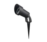 Pincho exterior clavos 1xgu10 negro 22,8x8,6dpolicarbonato ip65