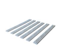 Pinchos Anti Aves Antipalomas de 6 Unidades de 48,5 x 4,3 x 1,5 cm, Pinchos Anti Gatos, Auyentador para Palomas,Anti Palomas, Alféizar, Gato, Marta, Paloma, Valla, Techo, Protección contra Pájaros