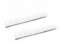 Pinchos Anti Aves Antipalomas Recortable 2 Unidades 100 x 11 x 2,8 cm - Protector para Techo, Valla y Alféizar, Anti Palomas y Anti Gatos - Maxia Market