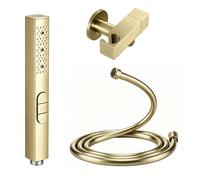 PINCHU Ducha Bidet Acero Inoxidable, 3 Funciones Grifo Portatil para Wc, Kit Ducha de Lavabo, con Valvola di Controllo in Ottone y Manguera Wc 1.2m, Flujo de Agua Ajustable, Fácil de Instalar