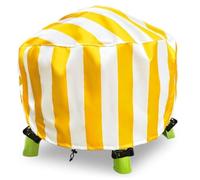 Pineeseatile Cubierta para Mesa freática, Muebles Redondos de Exterior para niños, Mesa de Juegos de Agua y Arena, Amarillo, Tela Oxford con Dobladillo elástico