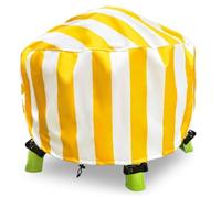 Pineeseatile Cubierta para Mesa freática, Muebles Redondos de Exterior para niños, Mesa de Juegos de Agua y Arena, Amarillo, Tela Oxford con Dobladillo elástico para Ajuste Resistente al Viento