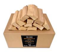PINI Barbacoa de madera de haya, 10 kg, aprox. 25 cm, para horno de pizza, barbacoa, ahumador, chimenea, cuenco para fuego