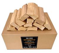 PINI Barbacoa de madera de haya, 30 kg, leña de 30 - 33 cm, para horno de pizza, barbacoa, ahumador, chimenea, cuenco de fuego