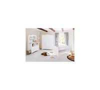 Pinolino Florentina - Cama infantil con somier y cambiador, incluye cambiador, estante y armario, para bebés y niños pequeños, de decoración blanca