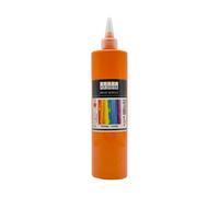 PINTURA ACRÍLICA 500 ml - Pintura altamente pigmentada. Pintura de artista opaca para madera, piedra, lienzo, papel, tela, cuero, metal, colada. pintura para todo uso (naranja)