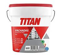 PINTURA ACRÍLICA FACHADAS MATE F-4 BLANCO 15l TITAN 125670015