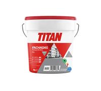 Pintura acrílica fachadas mate f-4 blanco 4l titan 125670004