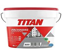 Titan Pintura acrílica para fachadas F-4 mate blanco 4 L
