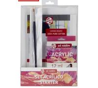 Pintura acrilica talens art creation set starter (pinturas, tablilla e