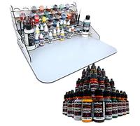 Pintura Acrilica Vallejo Xpress Color - Paint Station Silu Grande, Pack 24 Pinturas Nueva Gama Reformulada