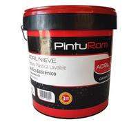 Pintura blanca de Interior - Exterior plástica Platino ACRIL NIEVE Blanco.14 L.