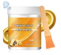 Pintura Con Efecto Pan De Oro,Secado Rápido 24K Brillante Base Agua,Pintura Para Decoración Dorada | Para Madera, Arcilla, Lienzo, Tela, Marcos Para Cuadros, Obras De Arte, Muebles, Artesanías