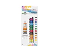Pintura de acuarela liderpapel caja de 12 tubos de aluminio de 12 ml colores surtidos.