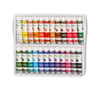 Pintura de acuarela liderpapel caja de 24 tubos de aluminio de 12 ml colores surtidos - DP02
