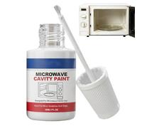 Pintura de retoque para cavidad de microondas - Sellador térmico protector de 4.92 pulgadas, barniz de reparación de astillas, capa base de mantenimiento de horno comercial de restaurante | Pintura