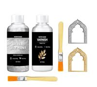 Pintura dorada para manualidades, resistente a la intemperie, pigmento rico con pincel