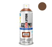 PINTY PLUS 95892 Pintura EN Spray Evolution Water-Based 520CC Pardo Nuez, RAL 8011 Nut Brown, 65 mm