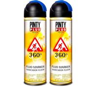 Pintura en spray PINTYPLUS TECH 650 Marcador 360º Azul T118 (Paquete de 2)