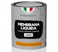 Pintura líquida Impermeabilizante Negra 750 ml PROXINOVA - Para Terrazas, Muros y Techos, Membrana Líquida Impermeabilizante Antihumedad, de Alta Resistencia, Revestimiento Impermeable Duradero