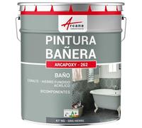 Pintura para bañera y lavabo, a base de resina epoxi - ARCAPOXY - 262-1 kg (hasta 3 m² en 2 capas) Gris Hierro - RAL 7011 - ARCANE INDUSTRIES